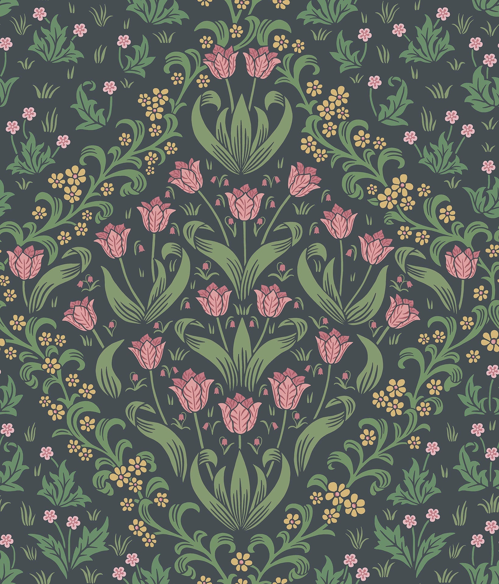 Tudor Garden - Wallpaper Trader