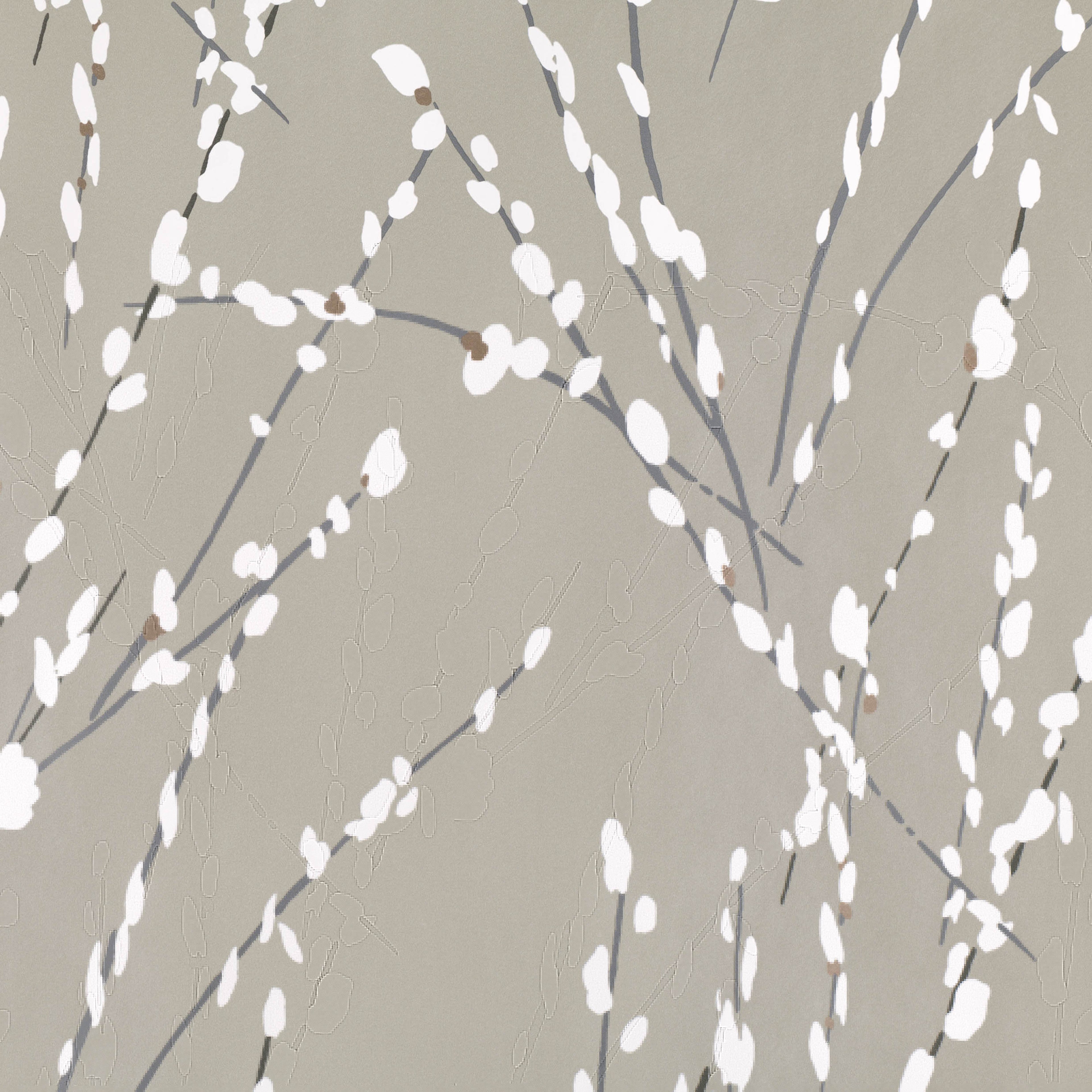 Mikado wallpaper by Romo in Nickel – botanical design
