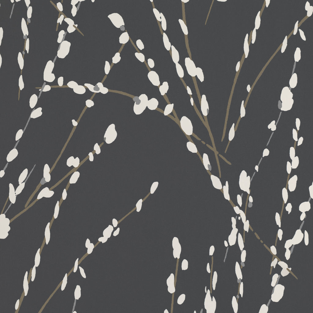 Mikado wallpaper by Romo in Charcoal – botanical design