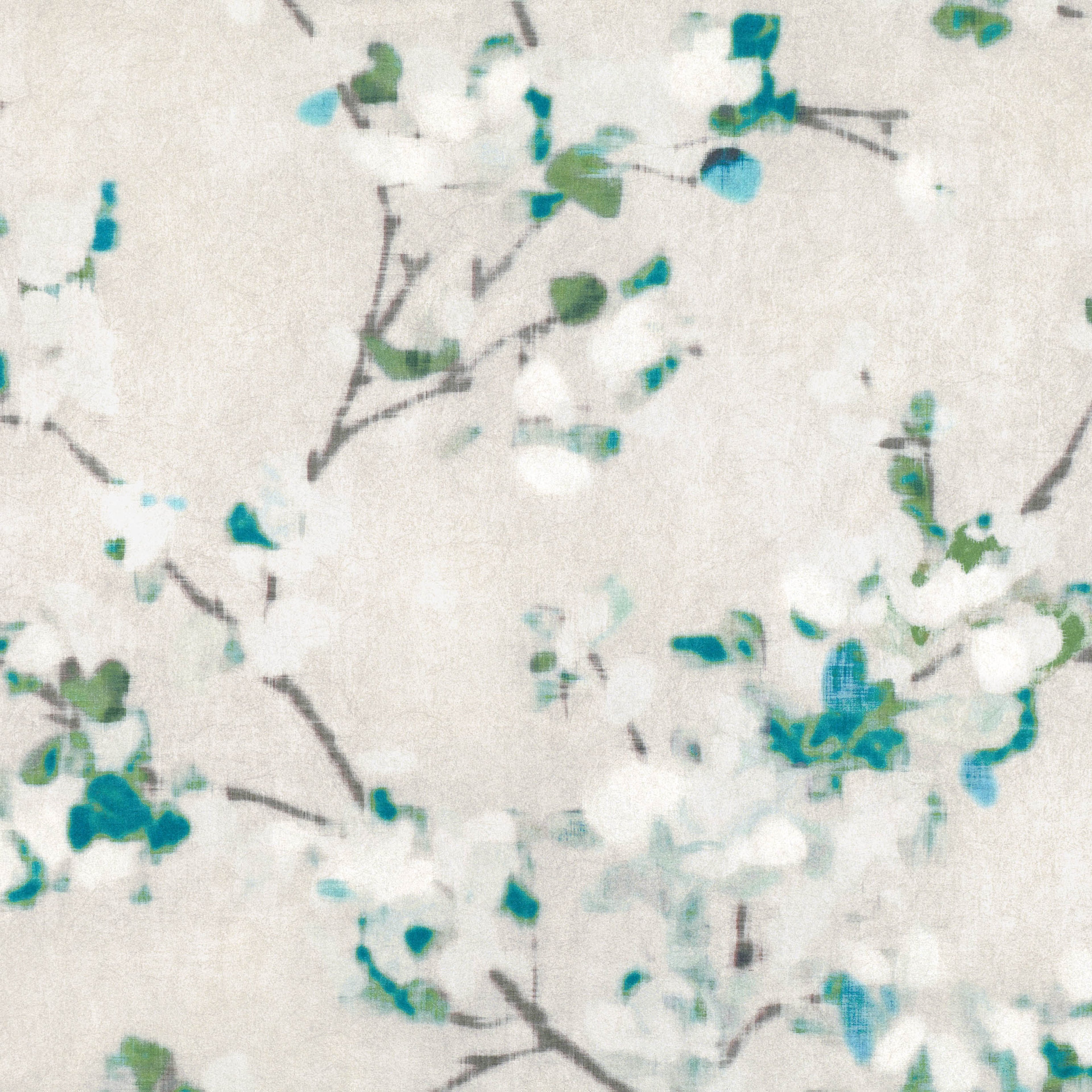 Floris wallpaper by Romo in Peacock – floral design