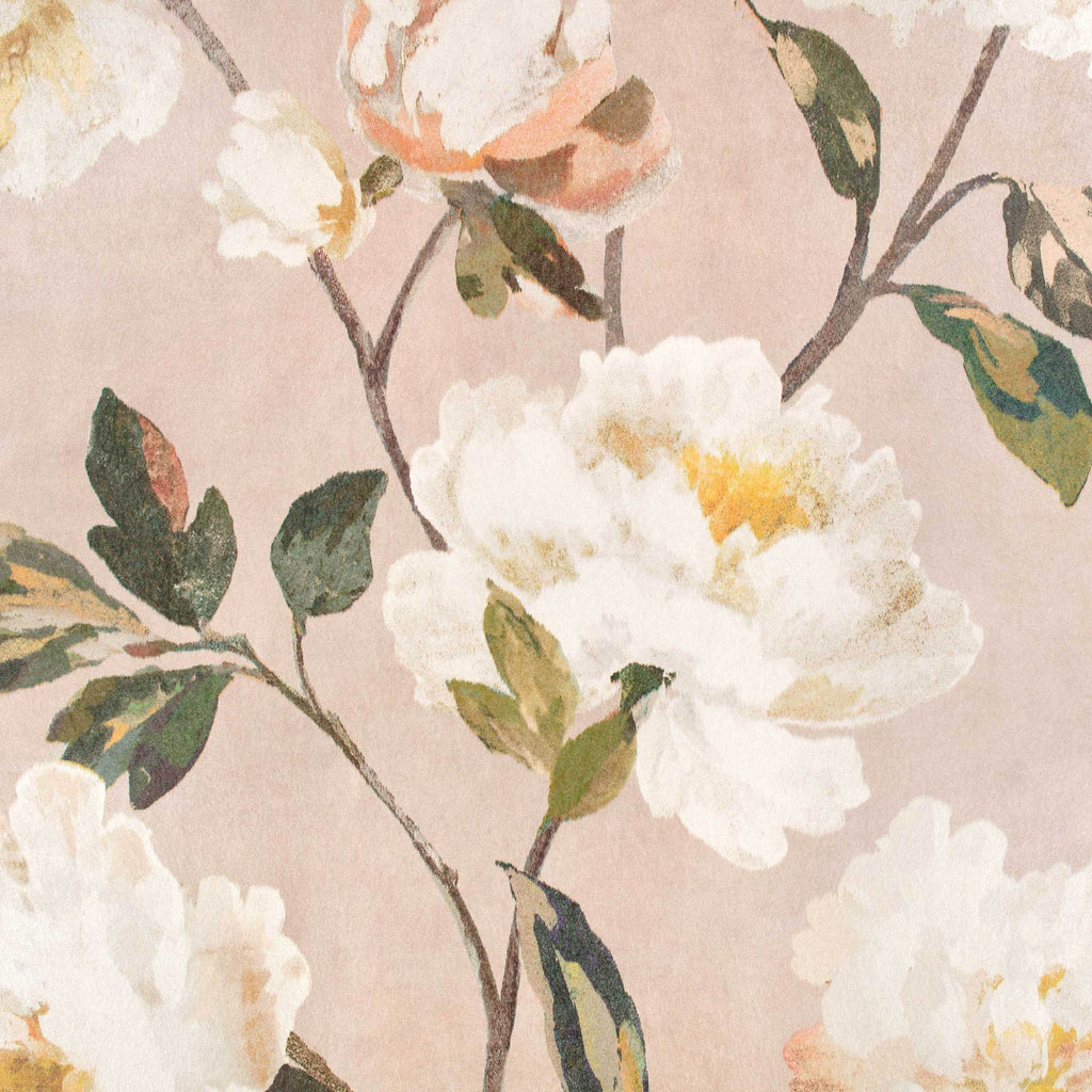 Odelia wallpaper by Romo in Rose Mist – floral design