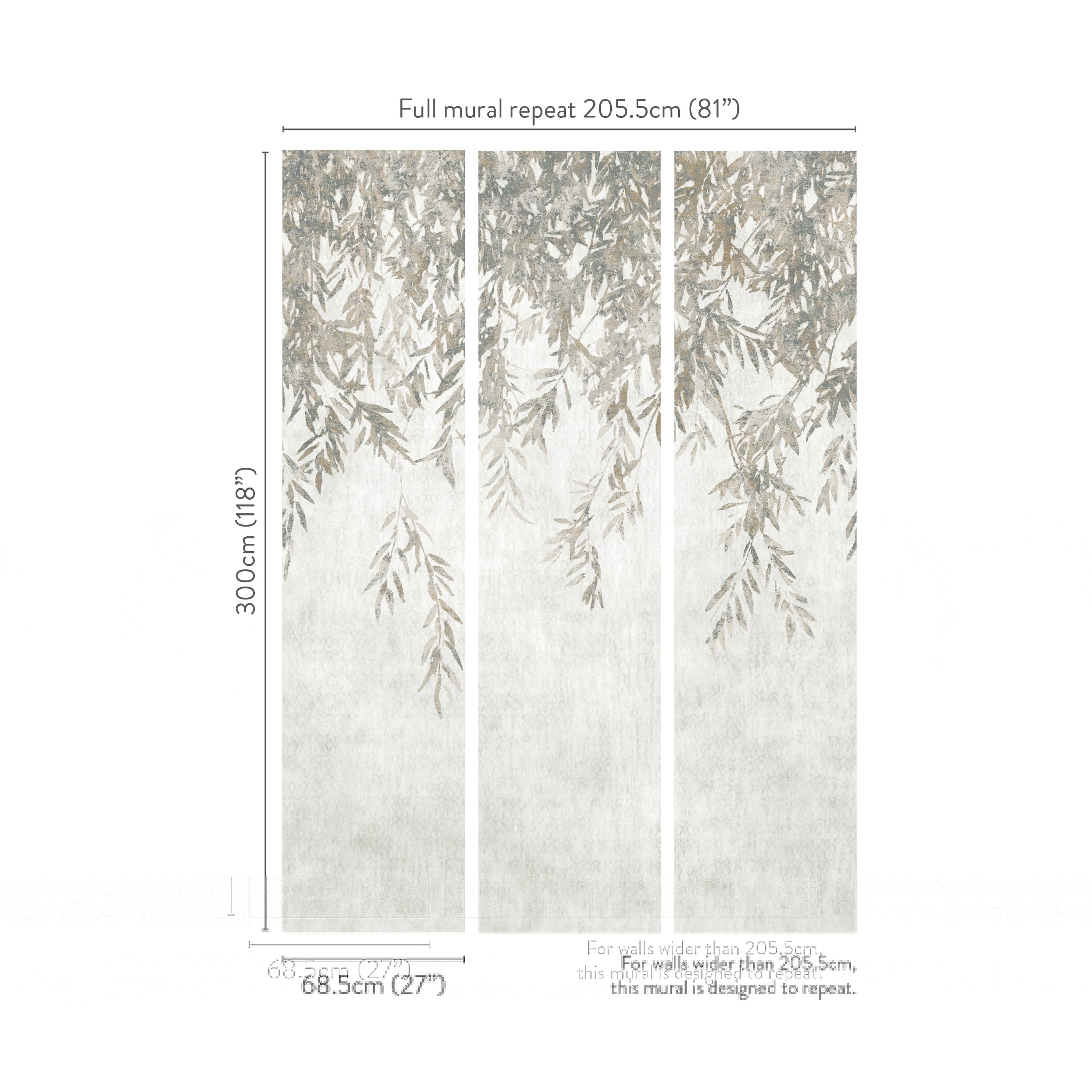 Aula wallpaper by Romo in Stucco – forest & woodland design