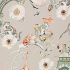 Euphoria wallpaper by Romo in Coral Island – chinoiserie design