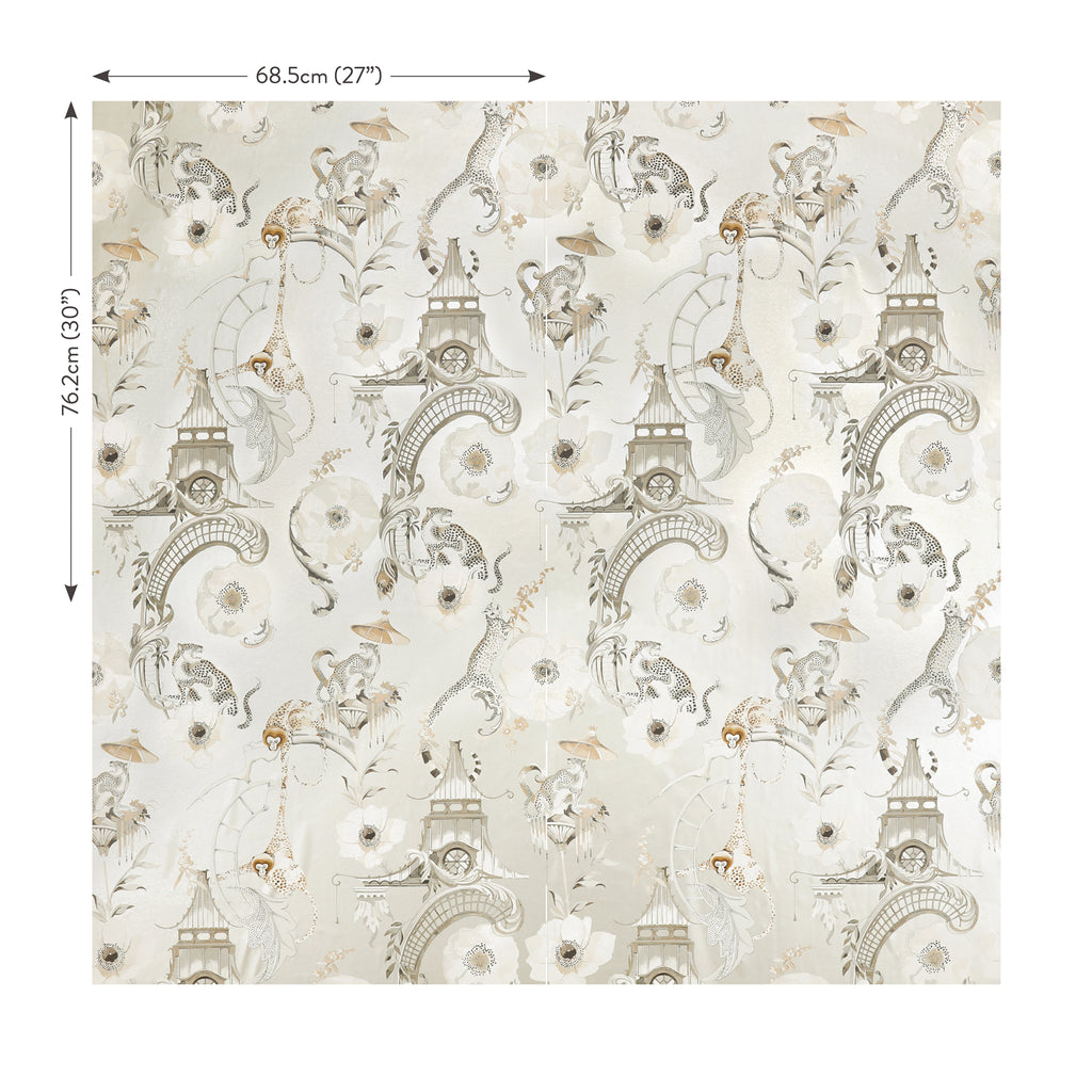 Euphoria wallpaper by Romo in Stardust – chinoiserie design
