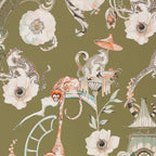 Euphoria wallpaper by Romo in Somerset Green – chinoiserie design