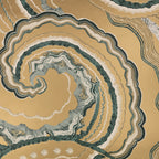 Fantasia wallpaper by Romo in Vintage Gold – abstract design