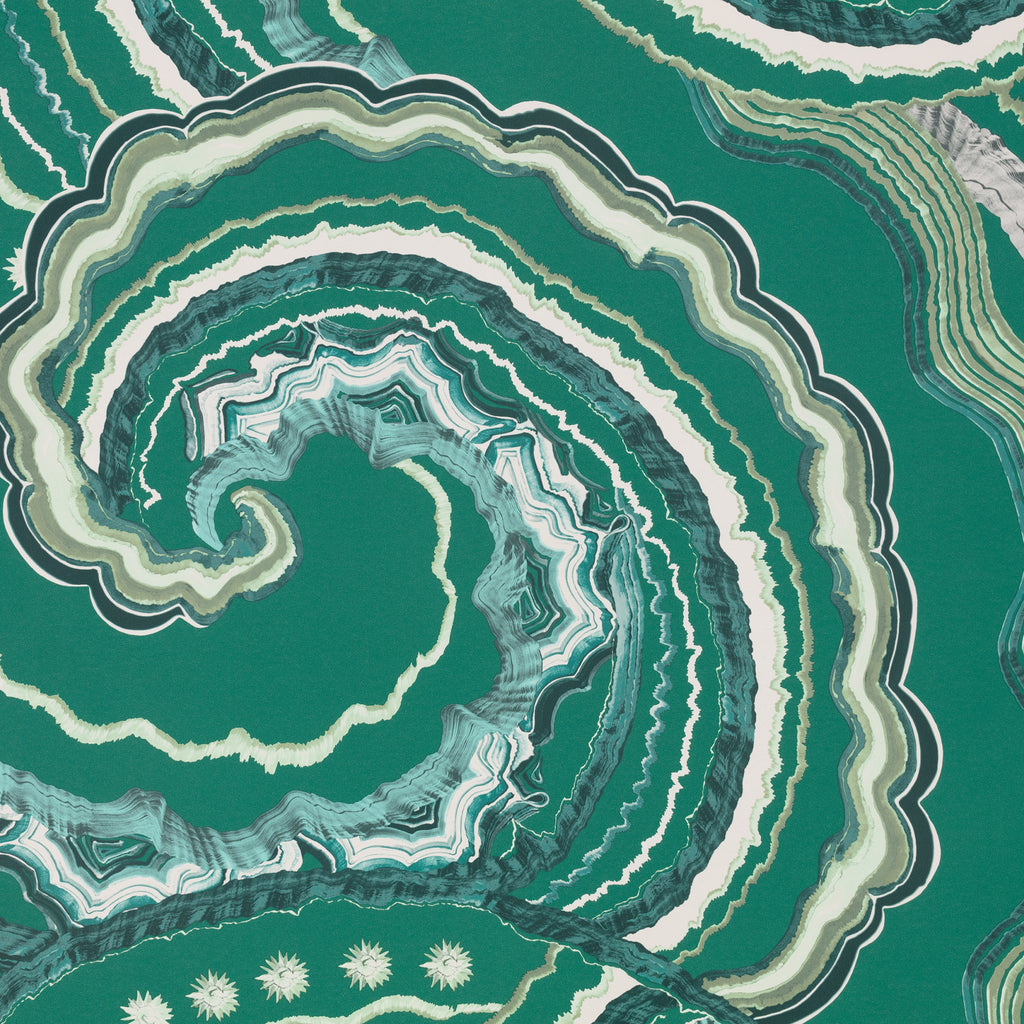 Fantasia wallpaper by Romo in Malachite – abstract design
