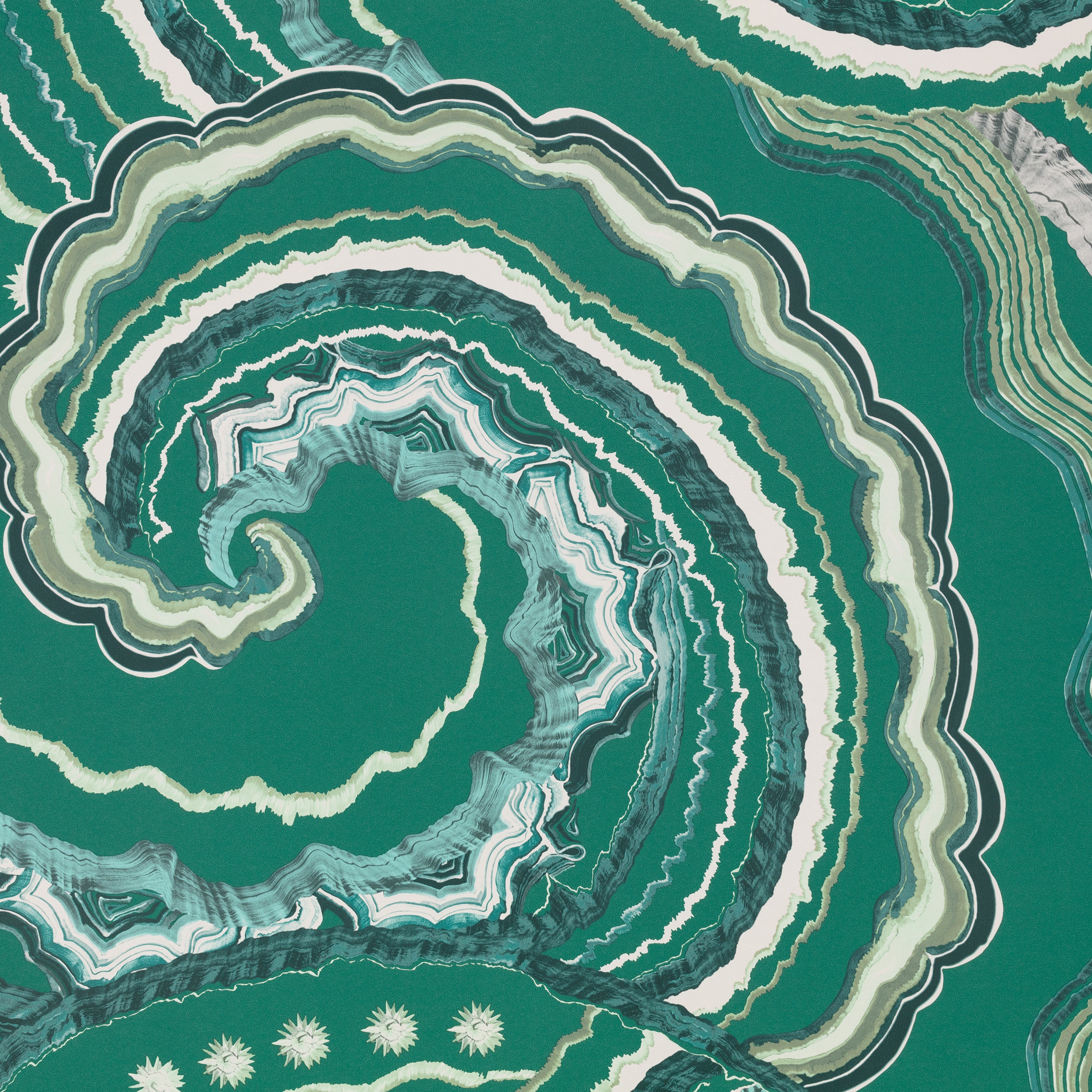 Fantasia wallpaper by Romo in Malachite – abstract design