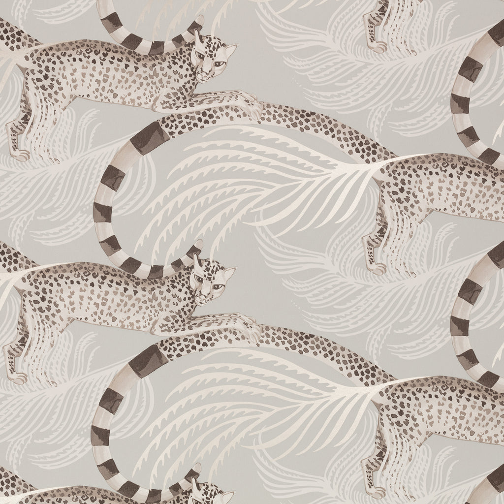 Delilah wallpaper by Romo in Moonstone – animals design