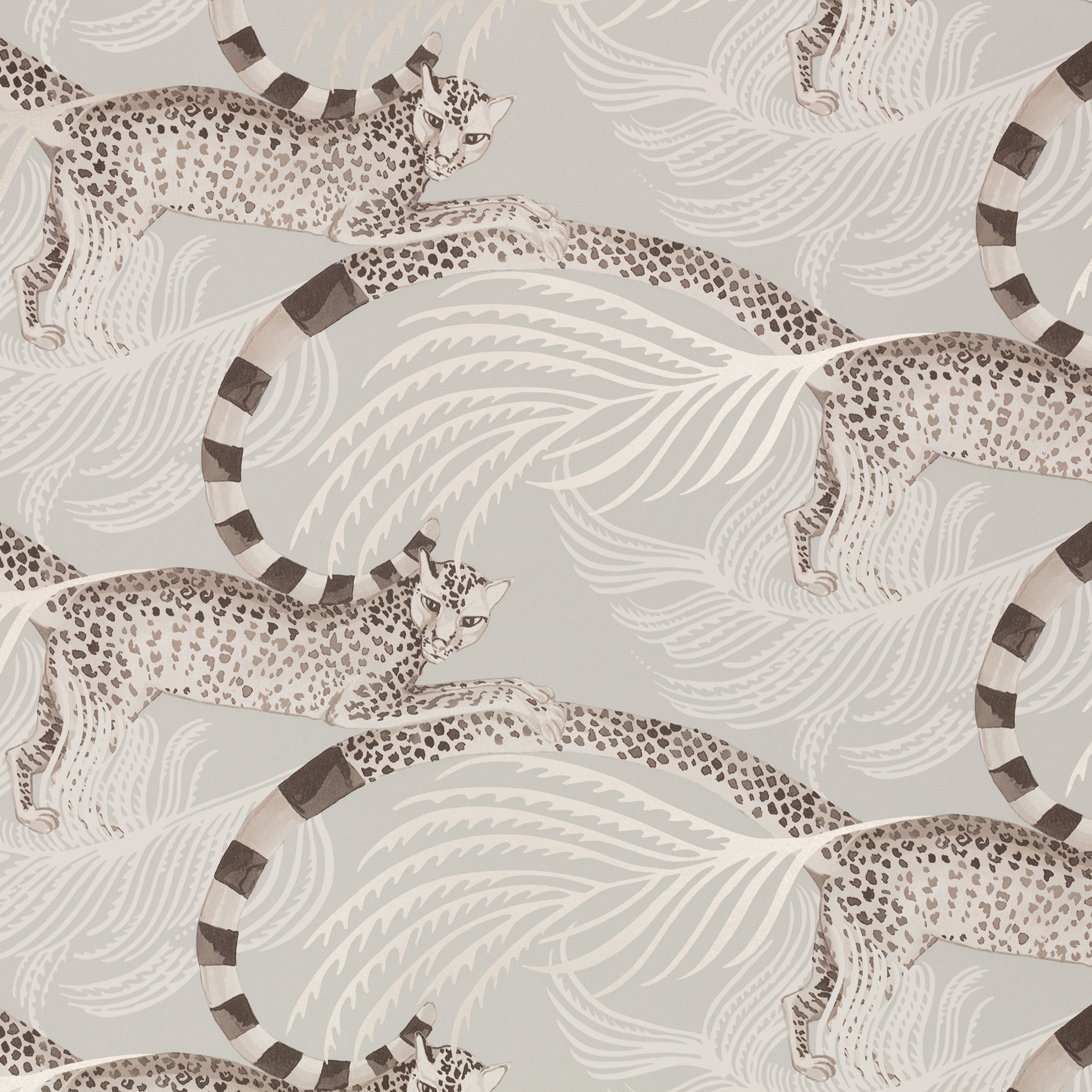 Delilah wallpaper by Romo in Moonstone – animals design