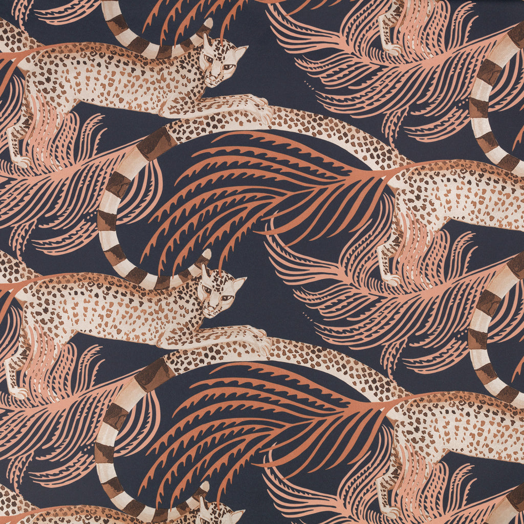Delilah wallpaper by Romo in Sienna – animals design