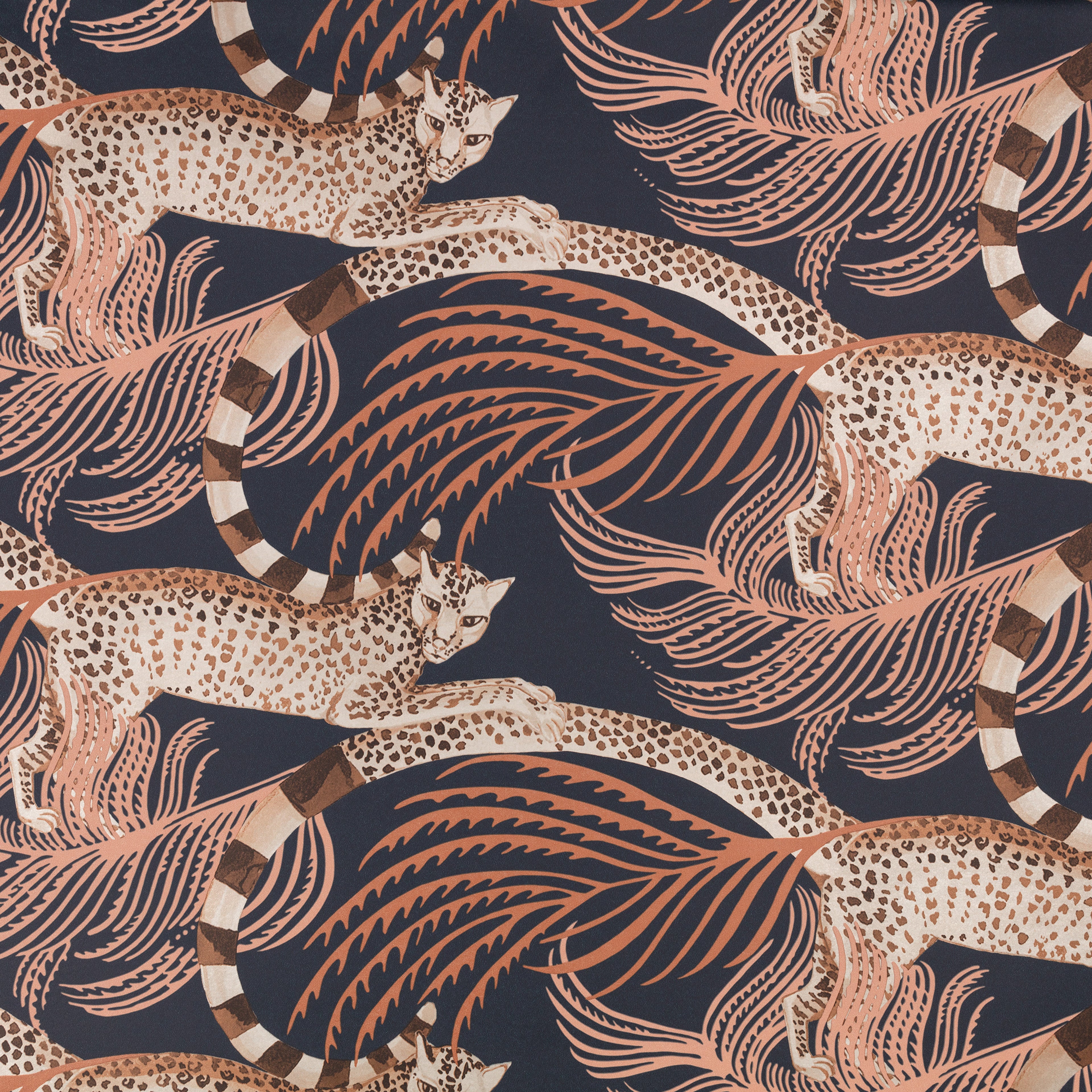 Delilah wallpaper by Romo in Sienna – animals design