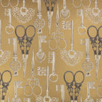 Roxanne wallpaper by Romo in Vintage Gold – abstract design