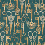 Roxanne wallpaper by Romo in Peacock – abstract design