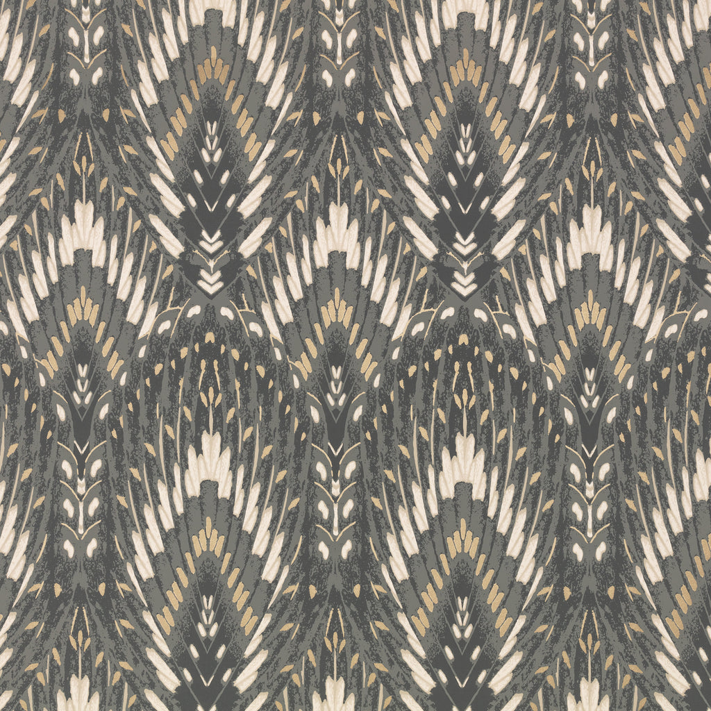Lolana wallpaper by Romo in Slate – geometric design
