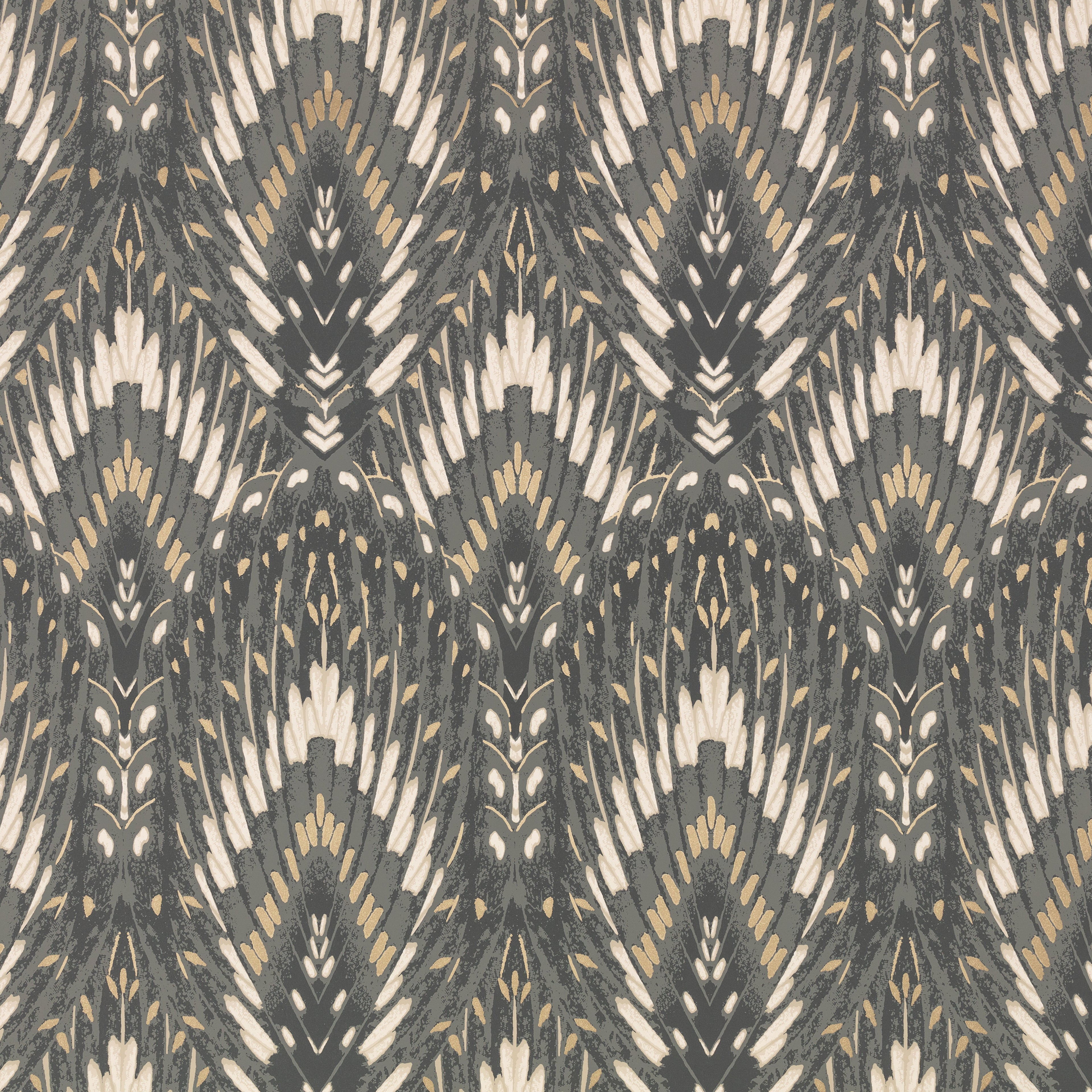 Lolana wallpaper by Romo in Slate – geometric design