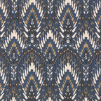 Lolana wallpaper by Romo in Cobalt – geometric design
