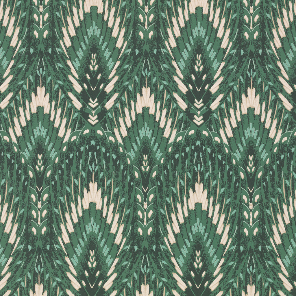 Lolana wallpaper by Romo in Jade – geometric design
