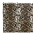 Mimi Leopard wallpaper by Romo in Tan - animals design, flat pattern repeat shown with its 52cm by 55cm dimensions
