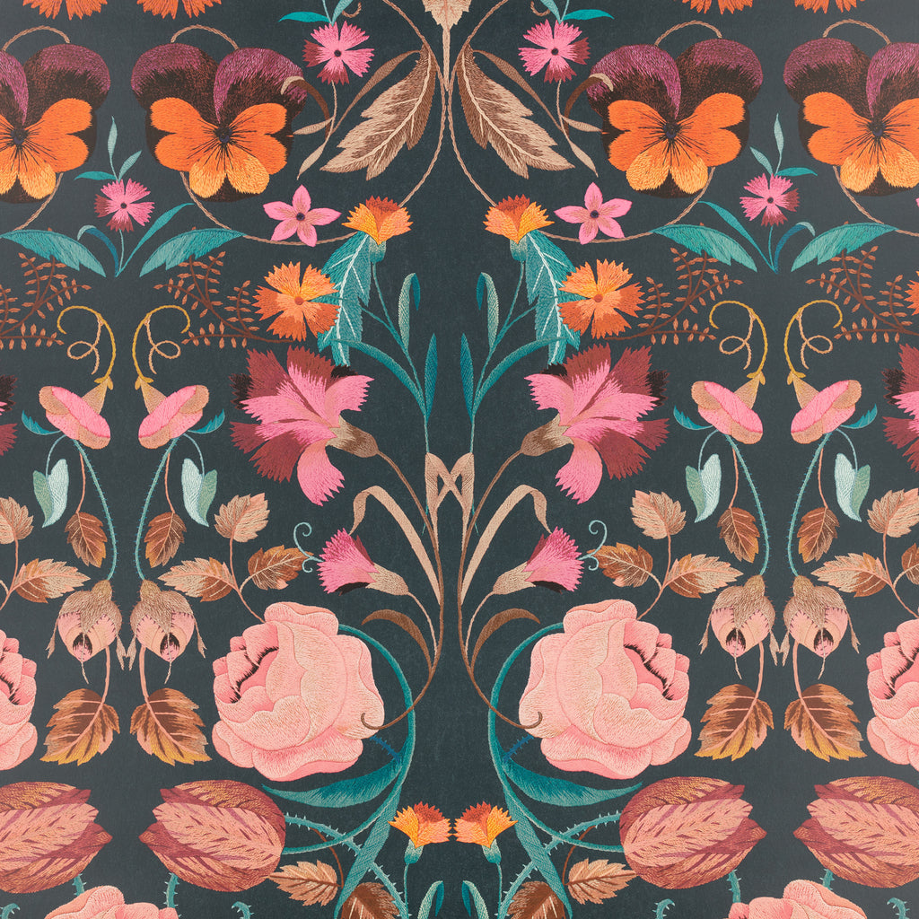 Bonita wallpaper by Romo in Rosa – floral design