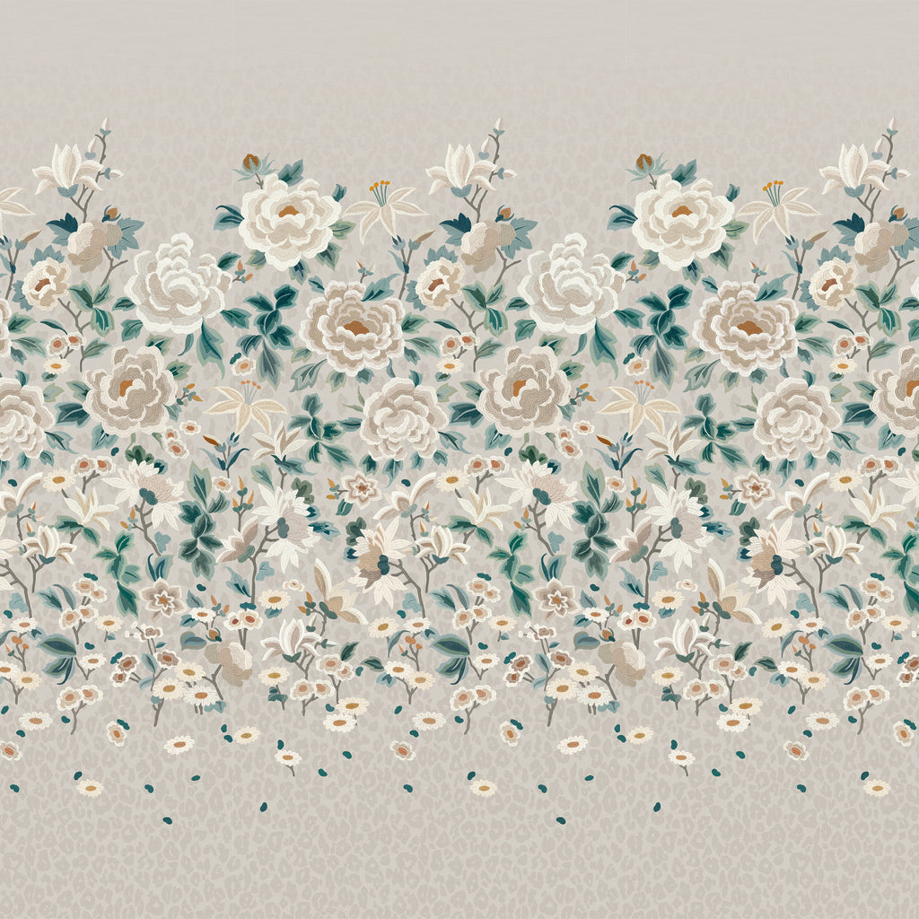 Lavinia Mural wall mural by Romo in Porcelain – floral design
