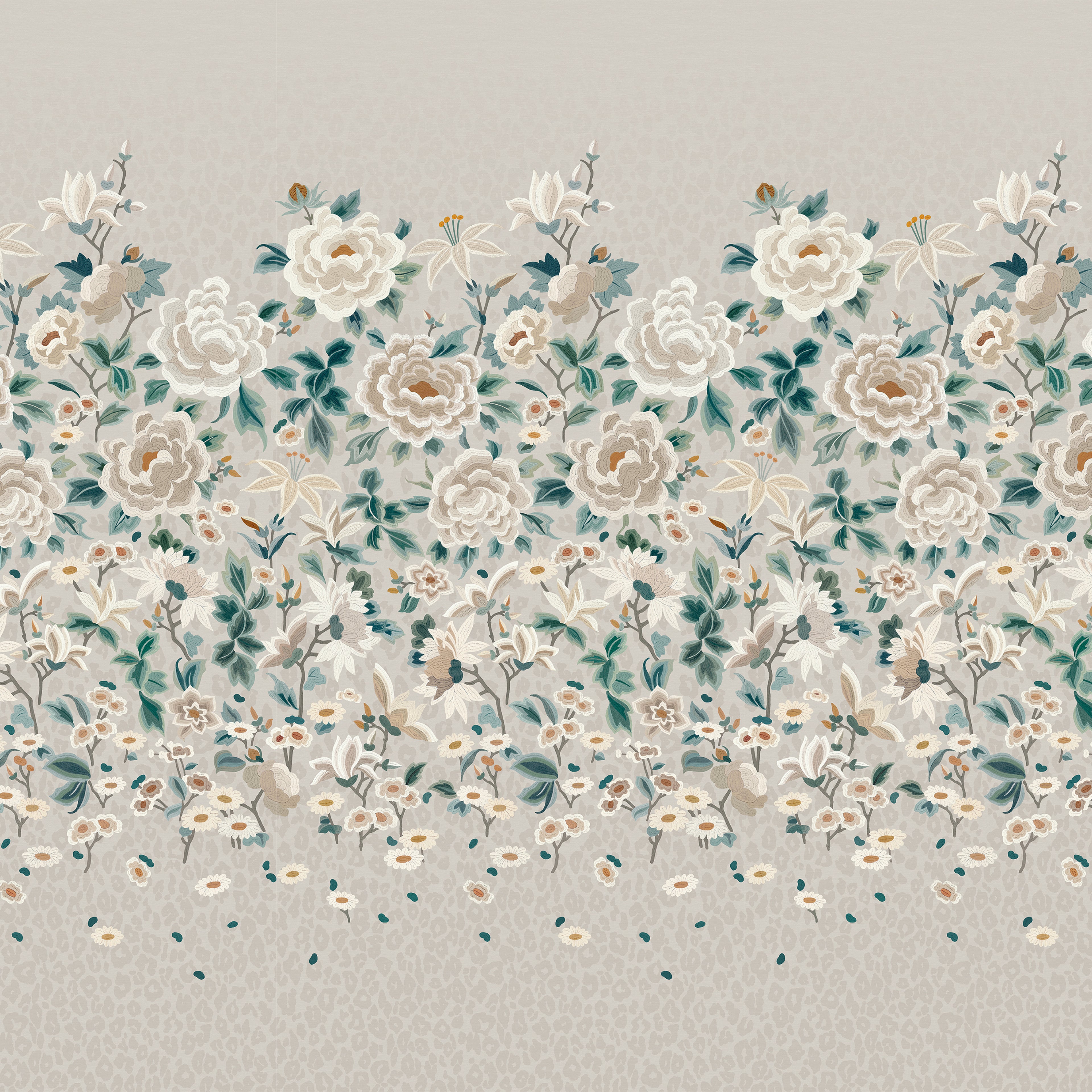 Lavinia Mural wall mural by Romo in Porcelain – floral design