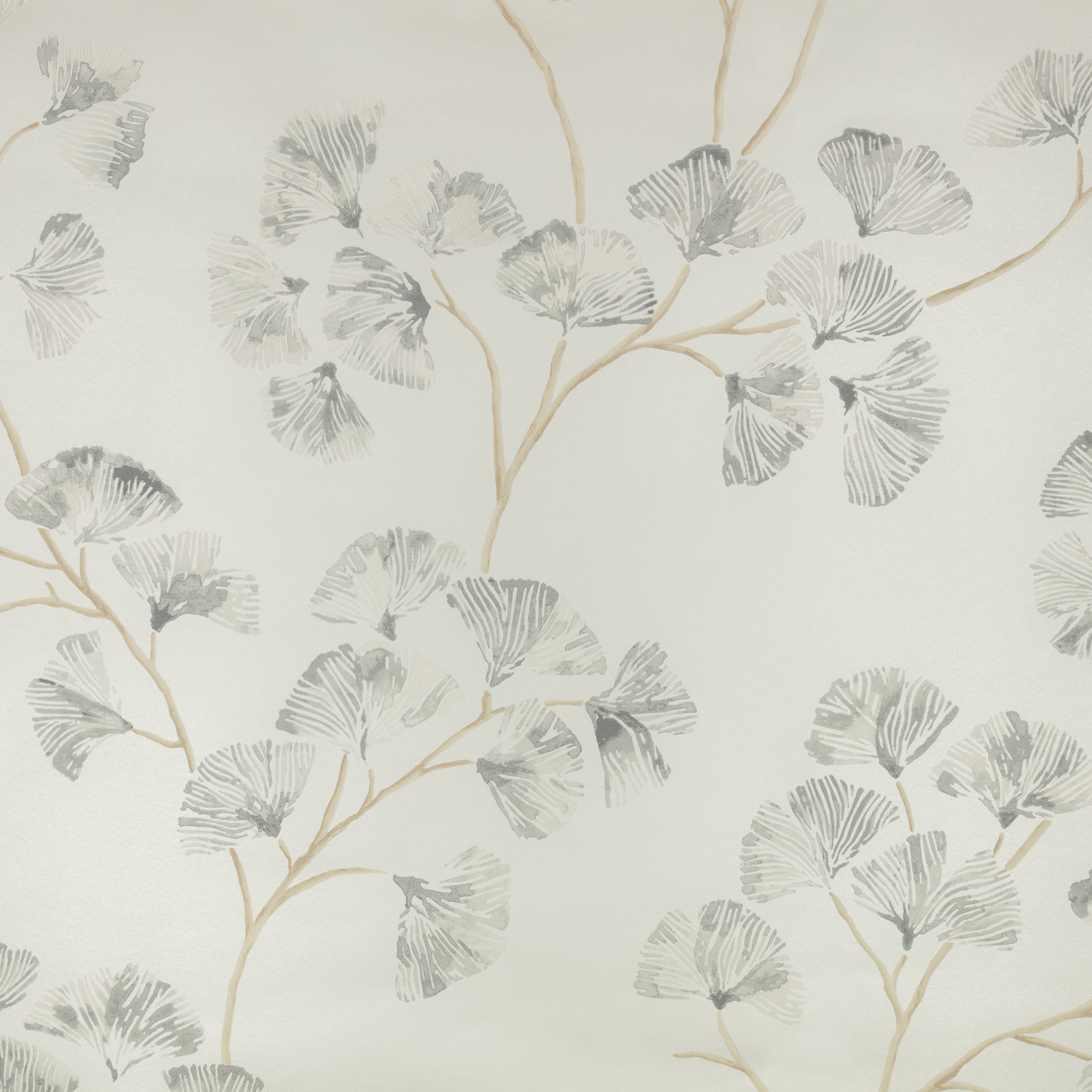 Kiana wallpaper by Romo in Nickel – botanical design