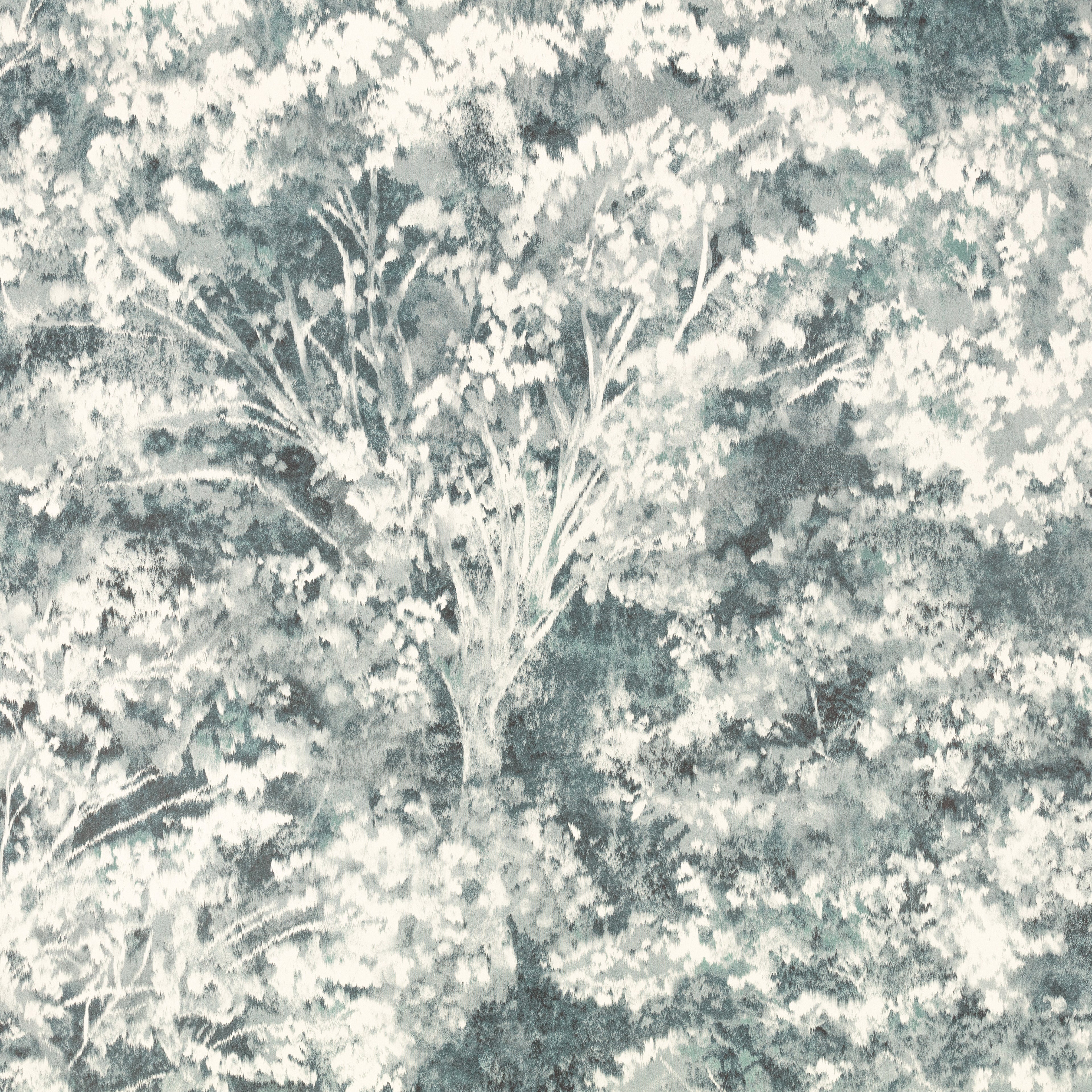 Sikora wallpaper by Romo in Indigo – forest & woodland design