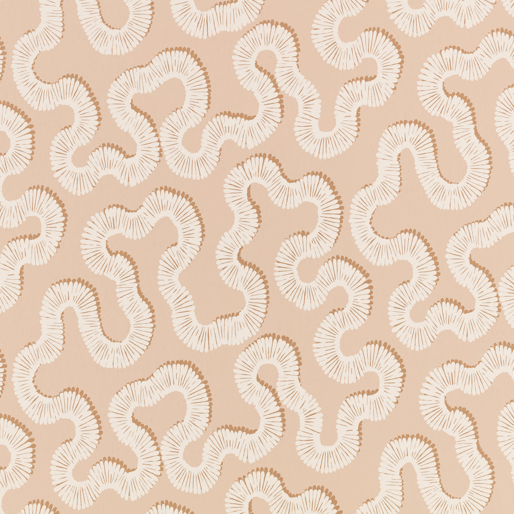 Kezia wallpaper by Romo in Tuscan Pink – abstract design