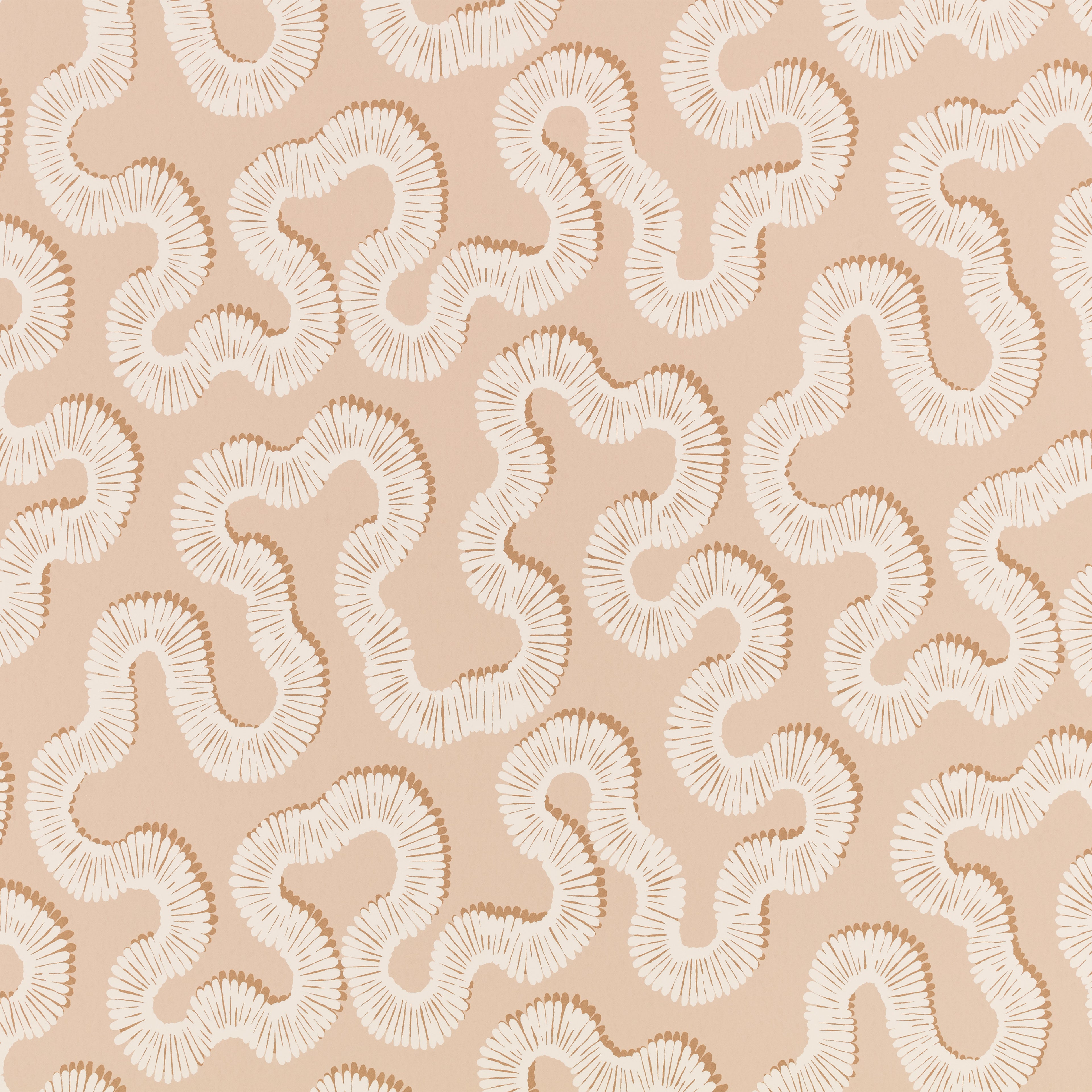 Kezia wallpaper by Romo in Tuscan Pink – abstract design