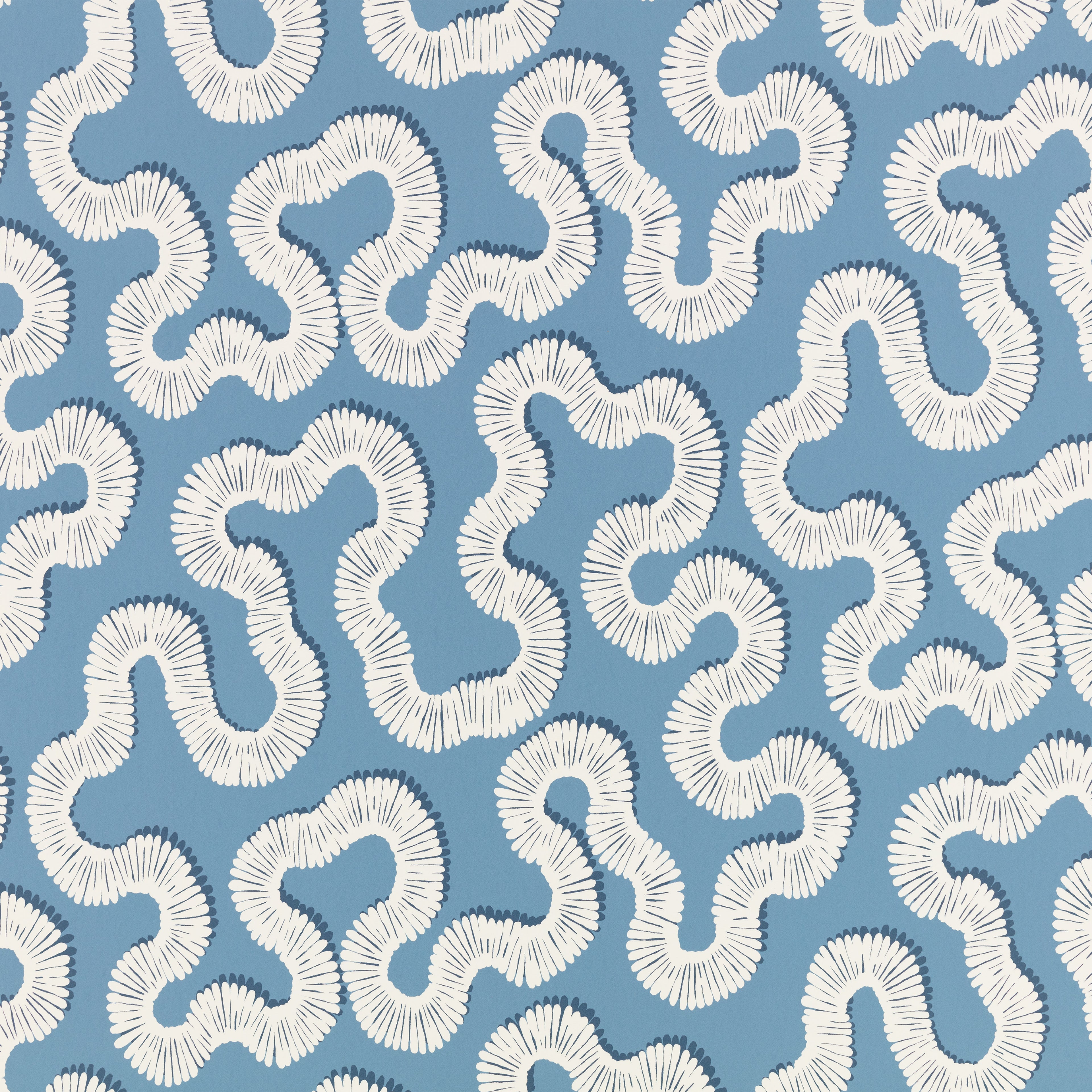 Kezia wallpaper by Romo in Boathouse Blue – abstract design