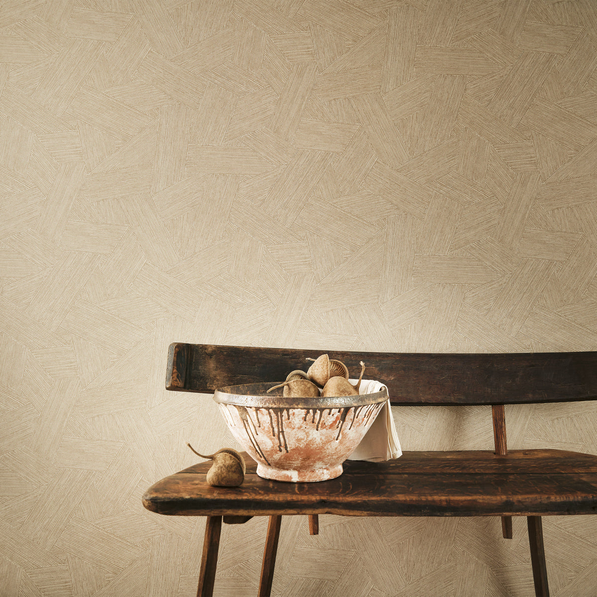 Zenya wallpaper by Romo, styled room shot