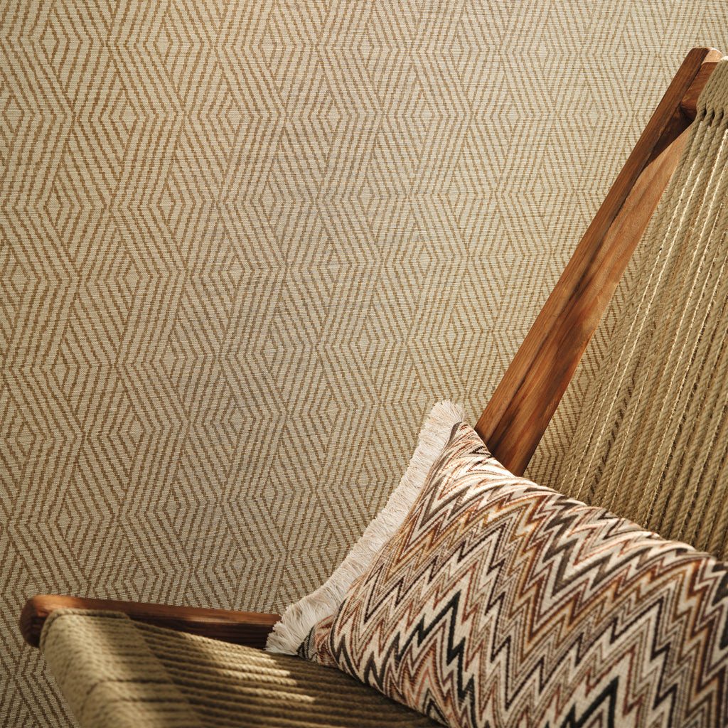 Nyla wallpaper by Romo, styled room shot