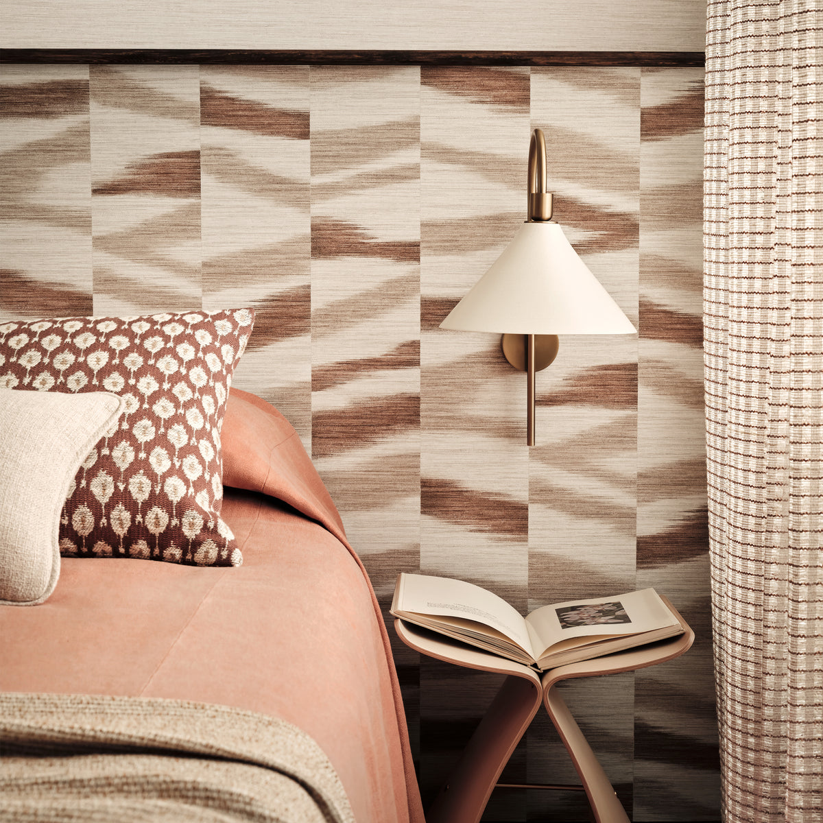 Manzu wallpaper by Romo, styled room shot
