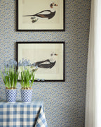 Floral Dance wallpaper by Langelid/von Bromssen - floral design in Blue