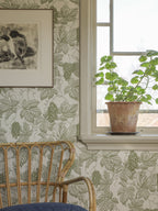 Grape Thief wallpaper by Langelid/von Bromssen - animals design in Green
