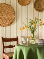 Como wallpaper by Langelid/von Bromssen - stripe design in Green