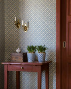 Laura wallpaper by Langelid/von Bromssen - floral design in Blue