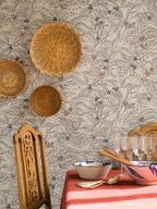 Caffeine wallpaper by Langelid/von Bromssen - botanical design in Blue