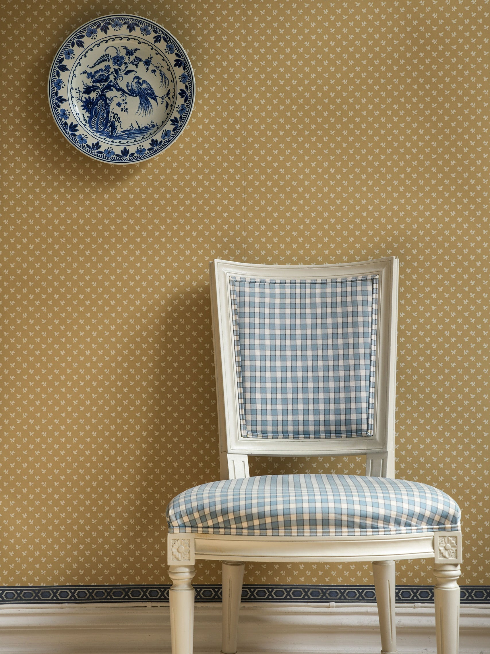 Tiny Flower wallpaper by Langelid/von Bromssen - floral design in Yellow