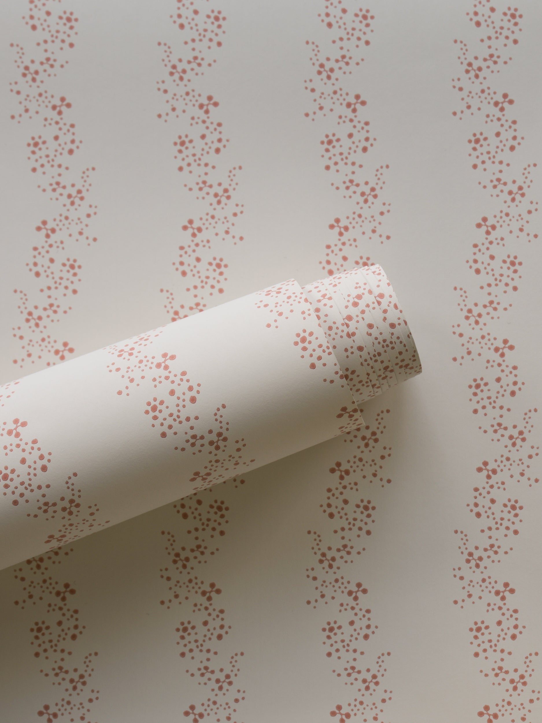 Airy Fairy wallpaper by Langelid/von Bromssen - stripe design in Pink