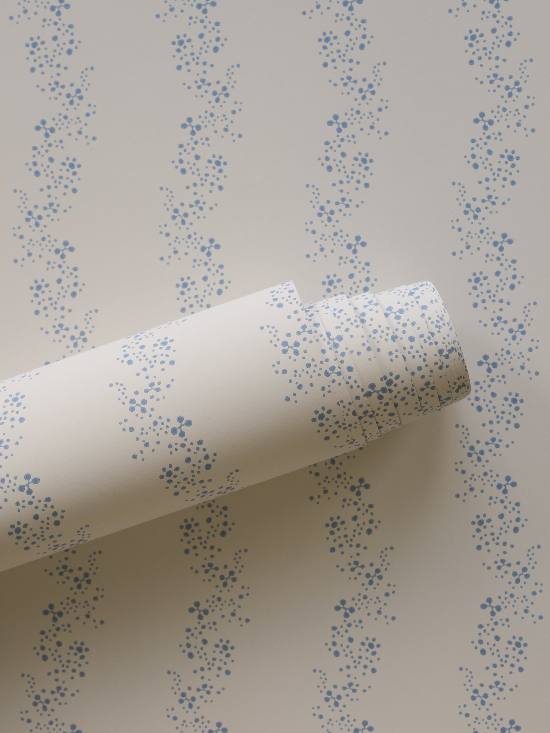 Airy Fairy wallpaper by Langelid/von Bromssen - stripe design in Blue