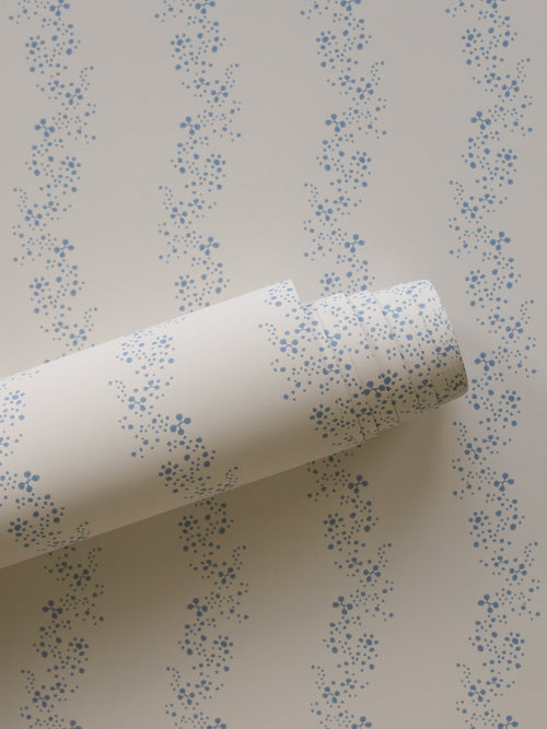 Airy Fairy wallpaper by Langelid/von Bromssen - stripe design in Blue