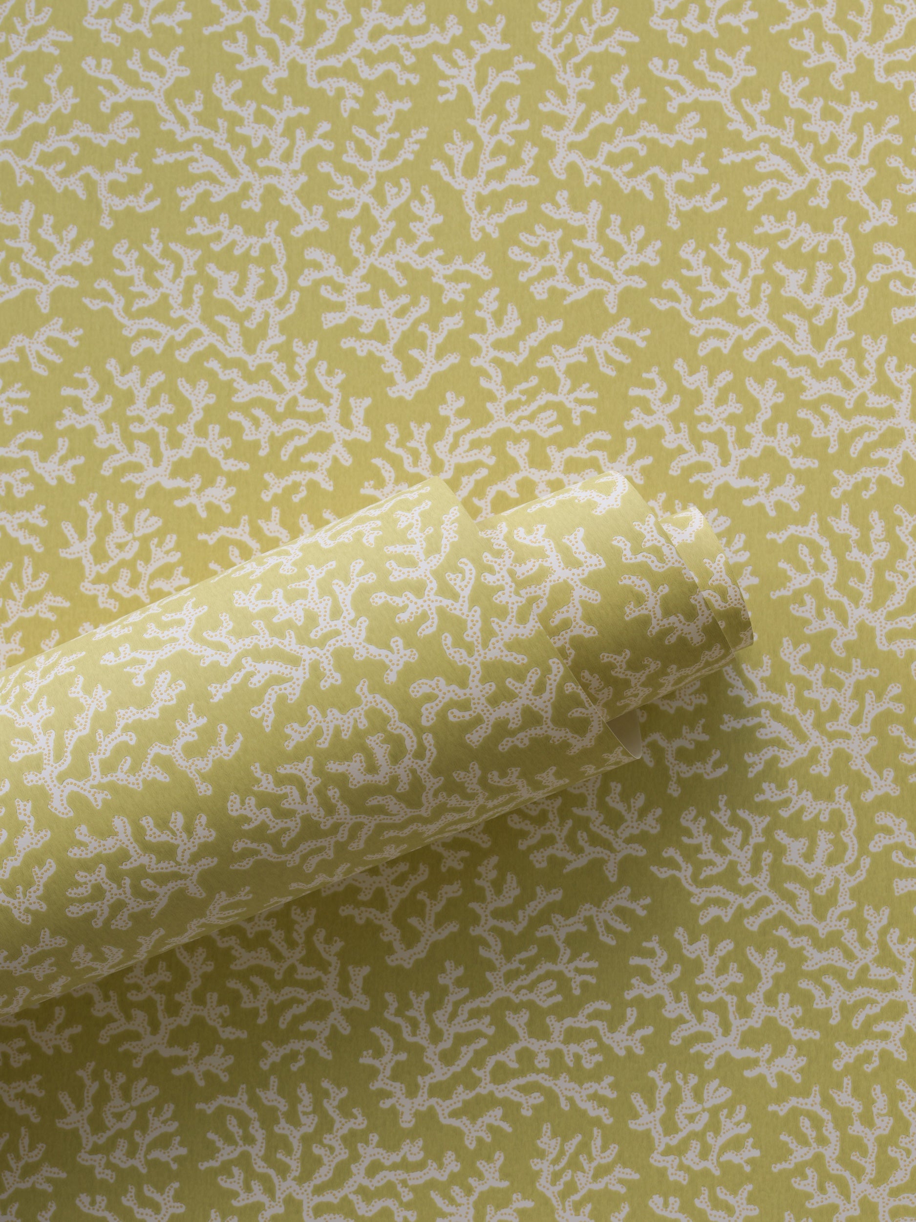 Coral wallpaper by Langelid/von Bromssen - coastal design in Yellow