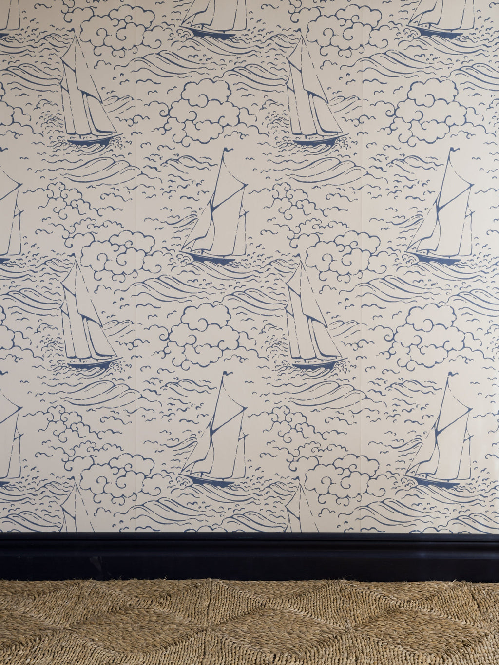 S/Y Gratia wallpaper by Langelid/von Bromssen - coastal design in Blue