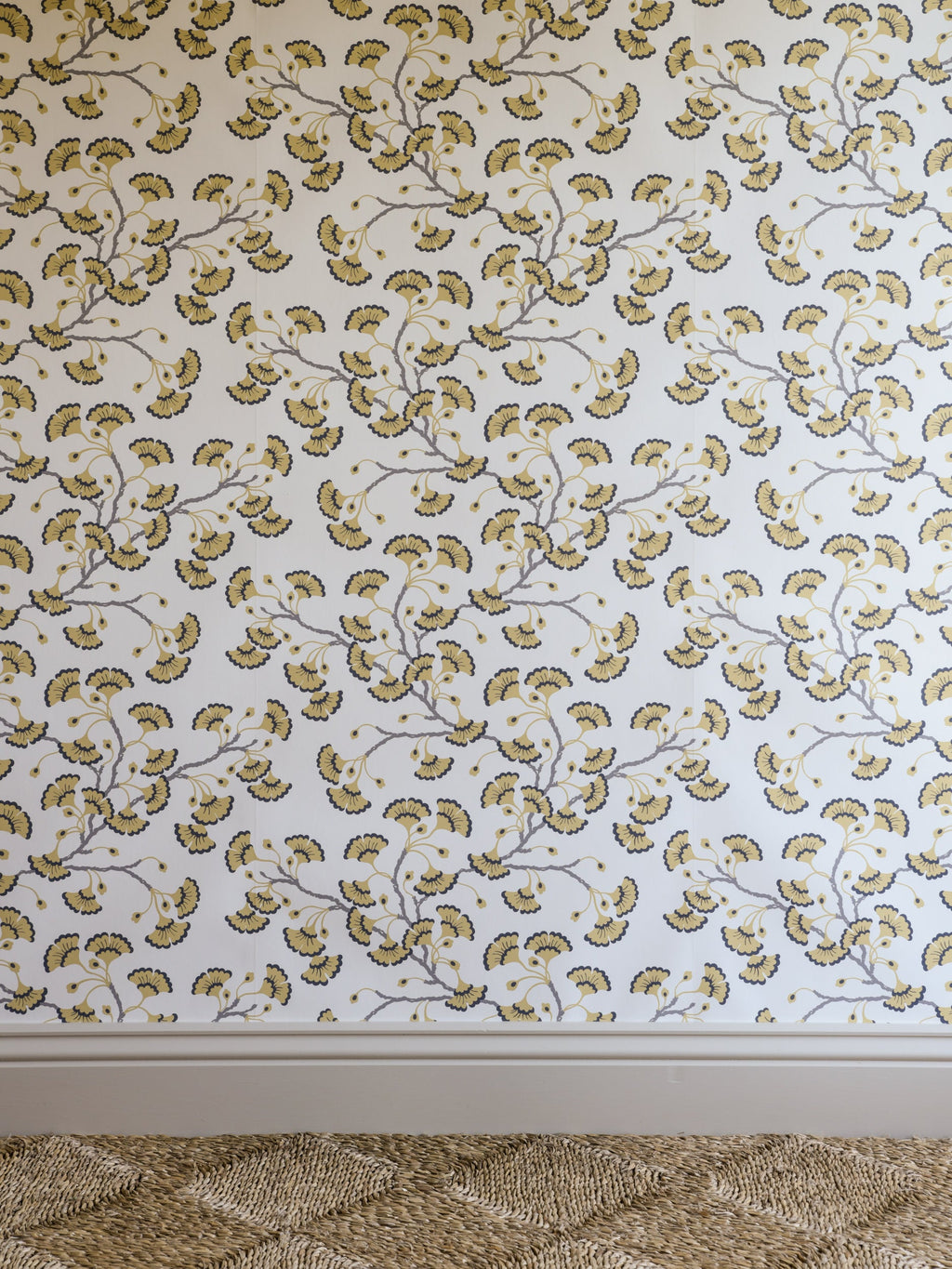 Ginkgo Garden wallpaper by Langelid/von Bromssen - botanical design in Yellow