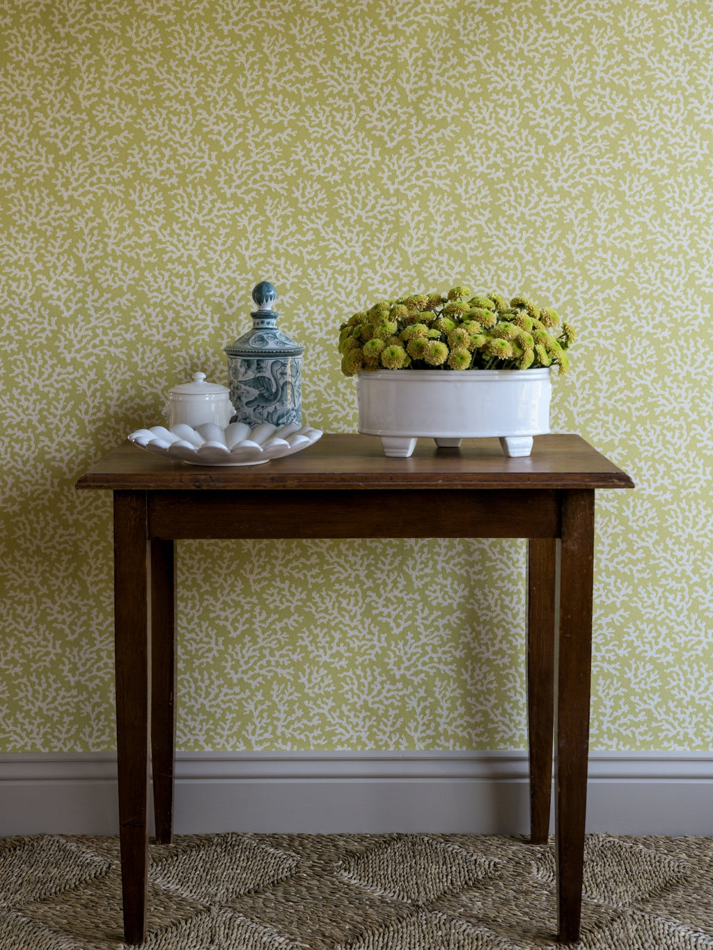 Coral wallpaper by Langelid/von Bromssen - coastal design in Yellow