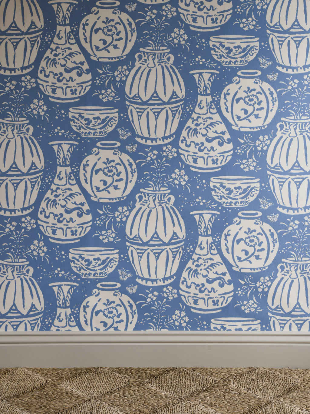 Pottery wallpaper by Langelid/von Bromssen - abstract design in Blue