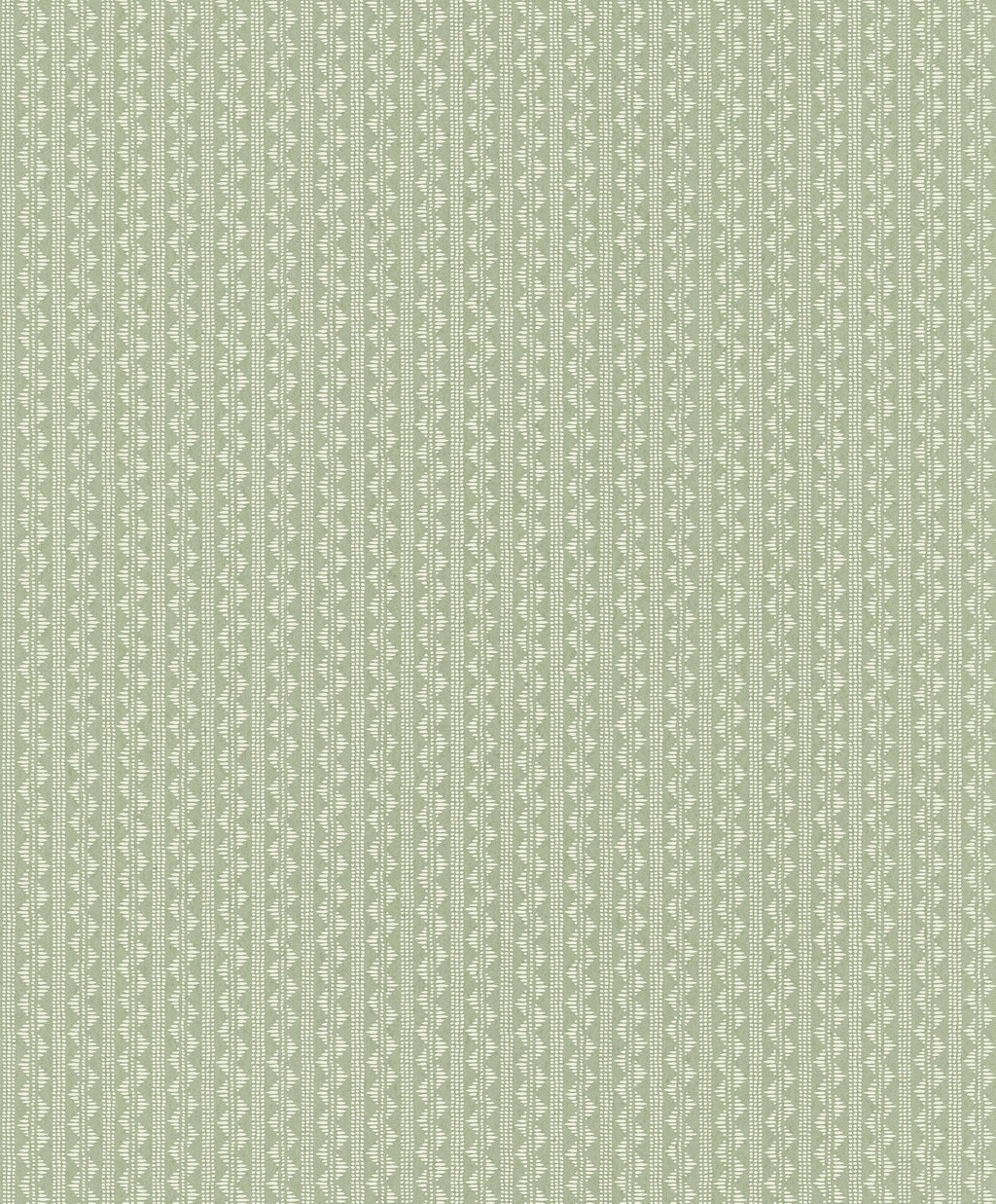 Zigzag wallpaper by Långelid/von Brömssen in Green – Laurel – geometric design