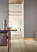 Adenium wallpaper by Casamance in Black, styled room shot